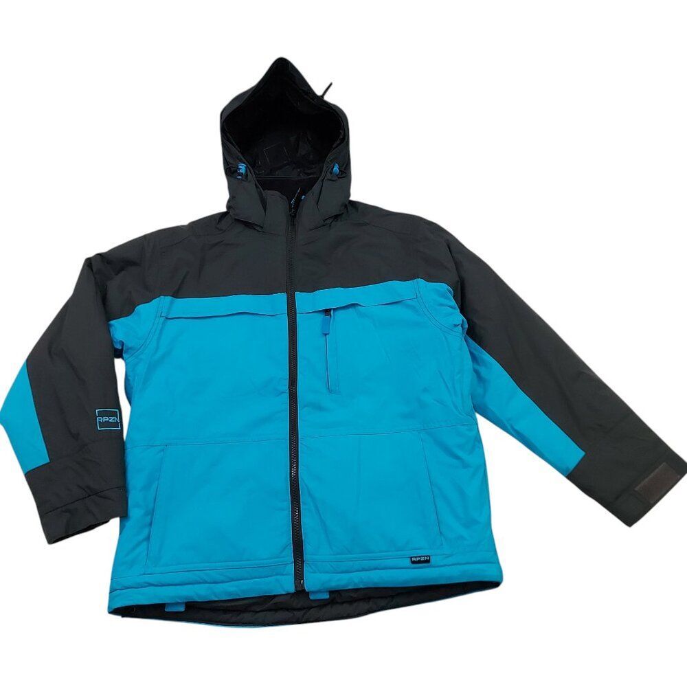 RPZN RipZone Ski Snow Jacket Youth Large 14/16 Blue Black Insulated Snowboarding